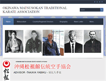 Tablet Screenshot of matsusokankarate.org